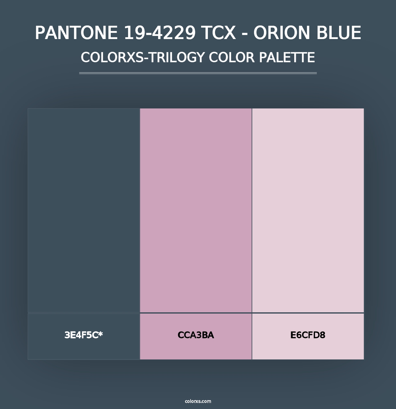 PANTONE 19-4229 TCX - Orion Blue - Colorxs Trilogy Palette