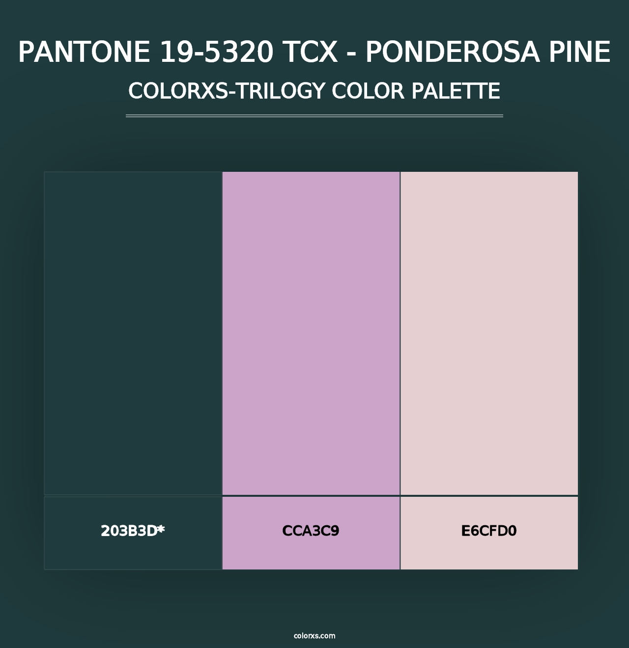 PANTONE 19-5320 TCX - Ponderosa Pine - Colorxs Trilogy Palette