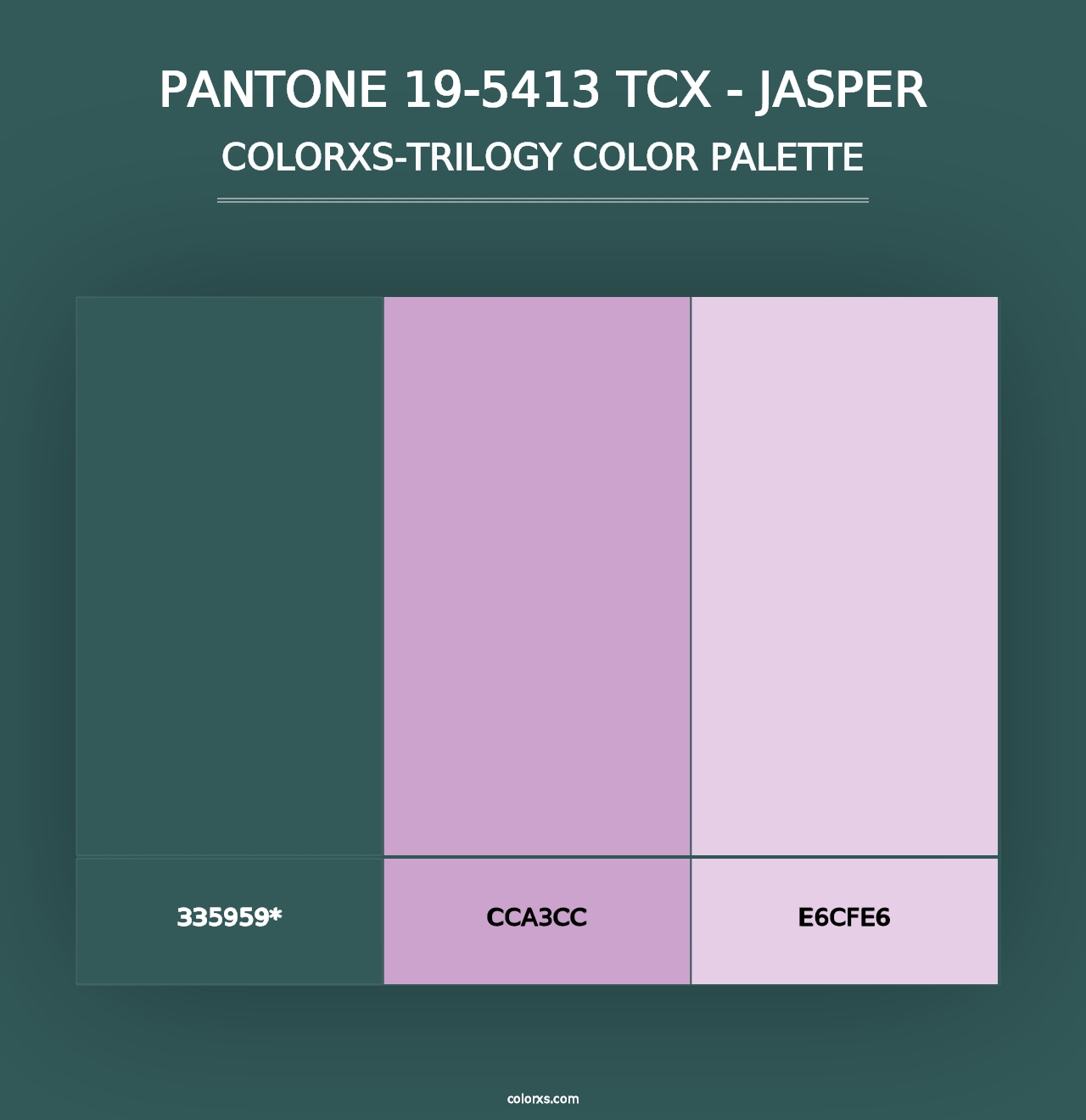 PANTONE 19-5413 TCX - Jasper - Colorxs Trilogy Palette