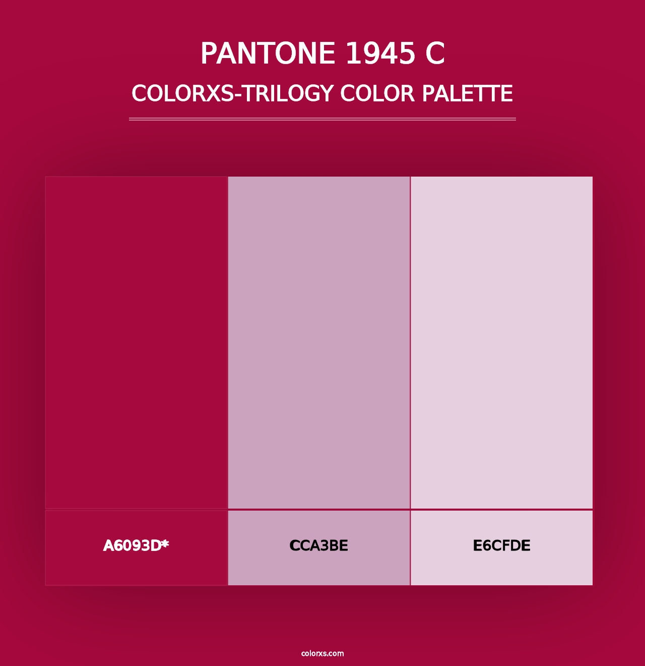 PANTONE 1945 C - Colorxs Trilogy Palette