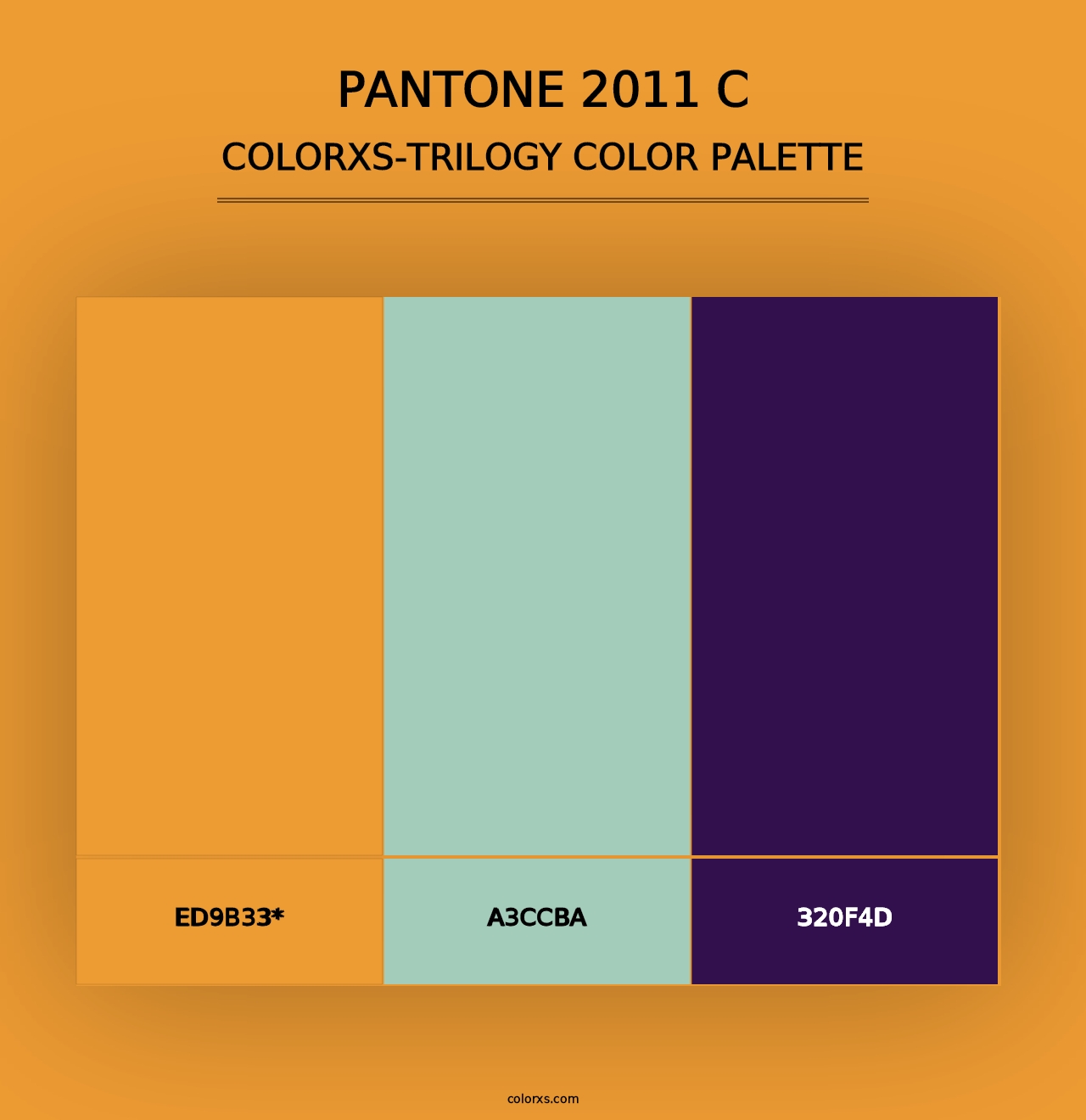 PANTONE 2011 C - Colorxs Trilogy Palette