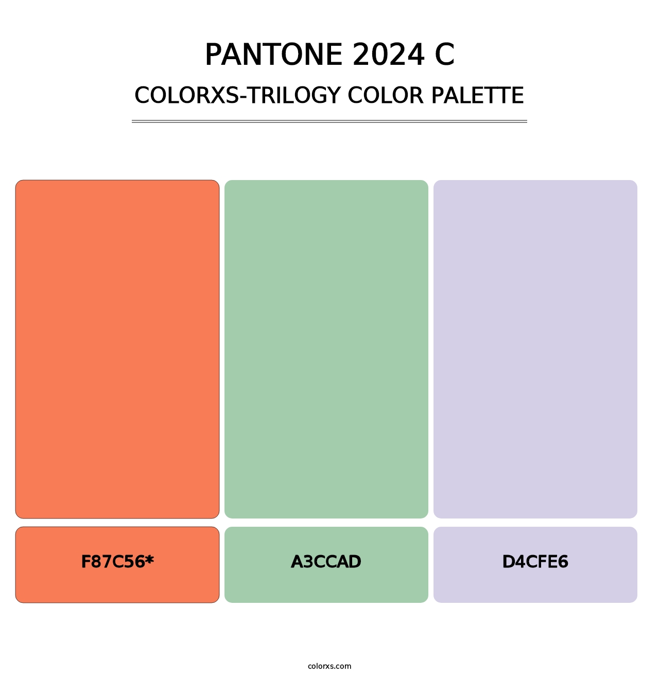 PANTONE 2024 C - Colorxs Trilogy Palette