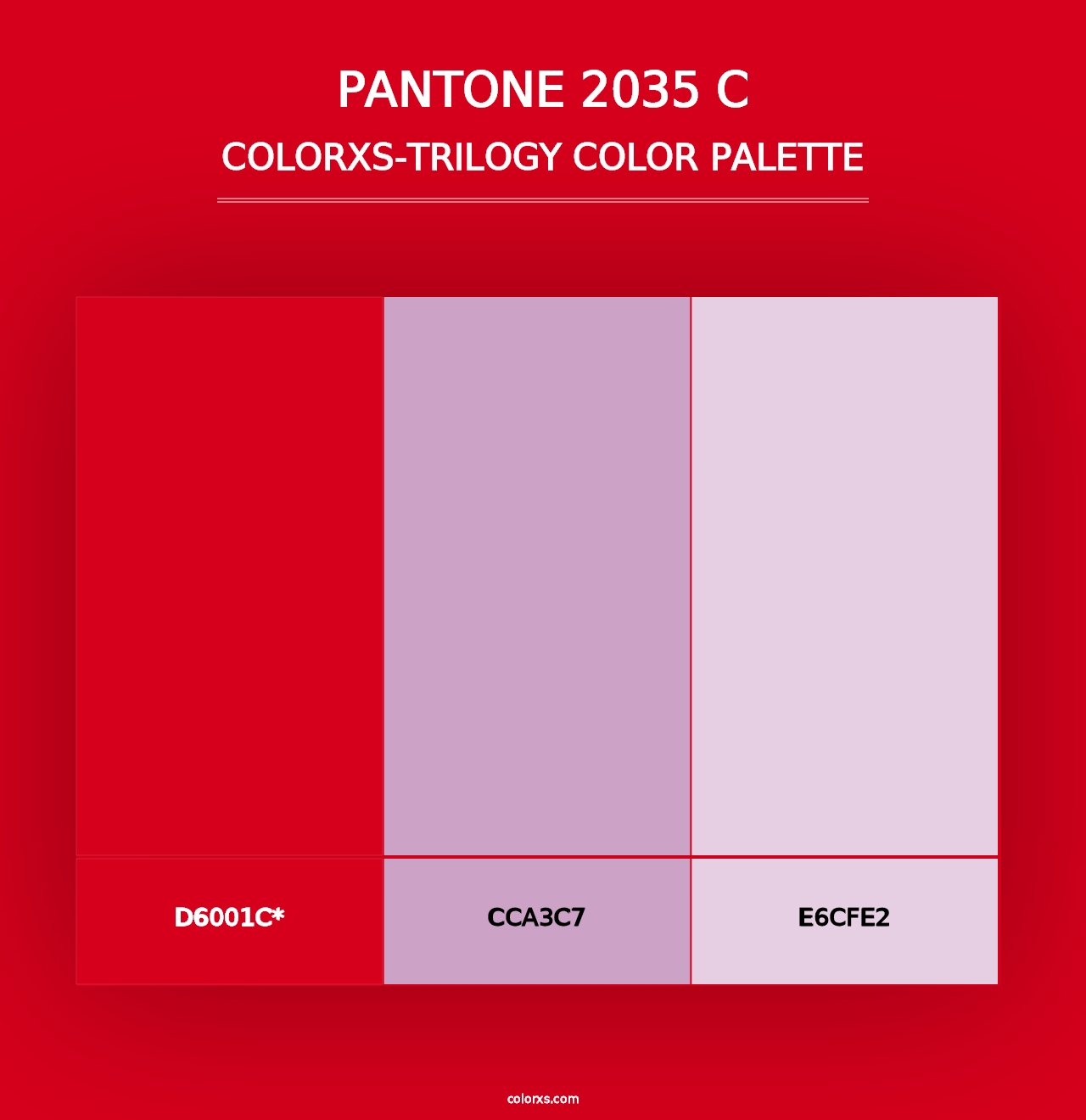 PANTONE 2035 C - Colorxs Trilogy Palette