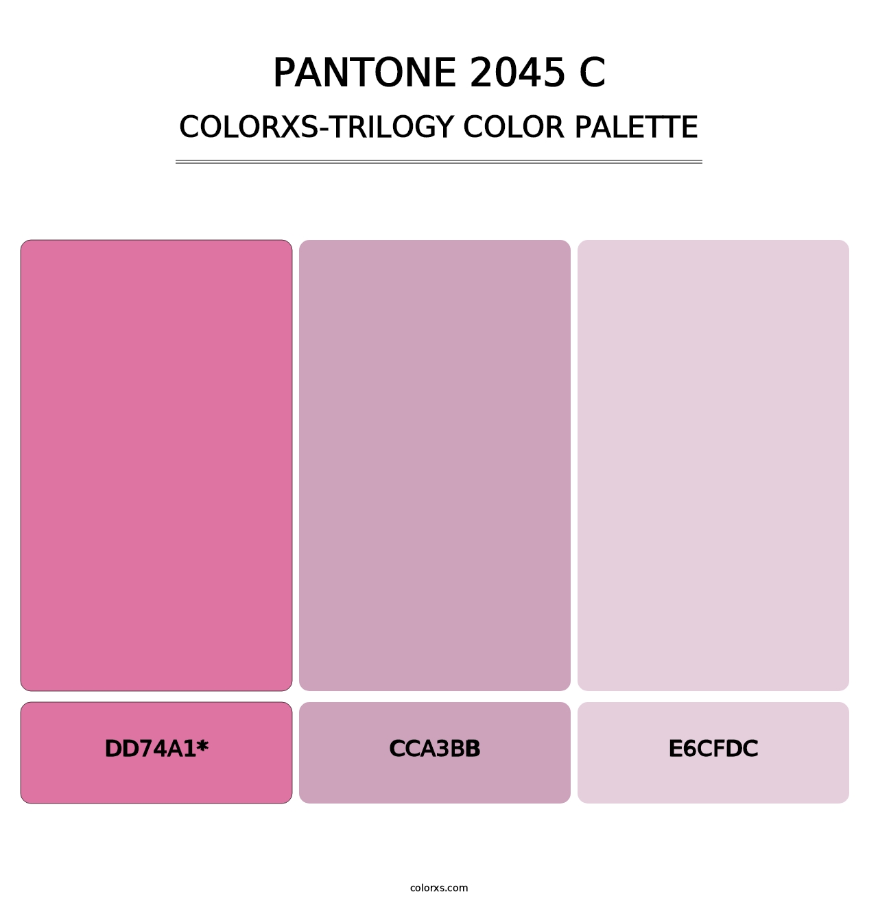 PANTONE 2045 C - Colorxs Trilogy Palette