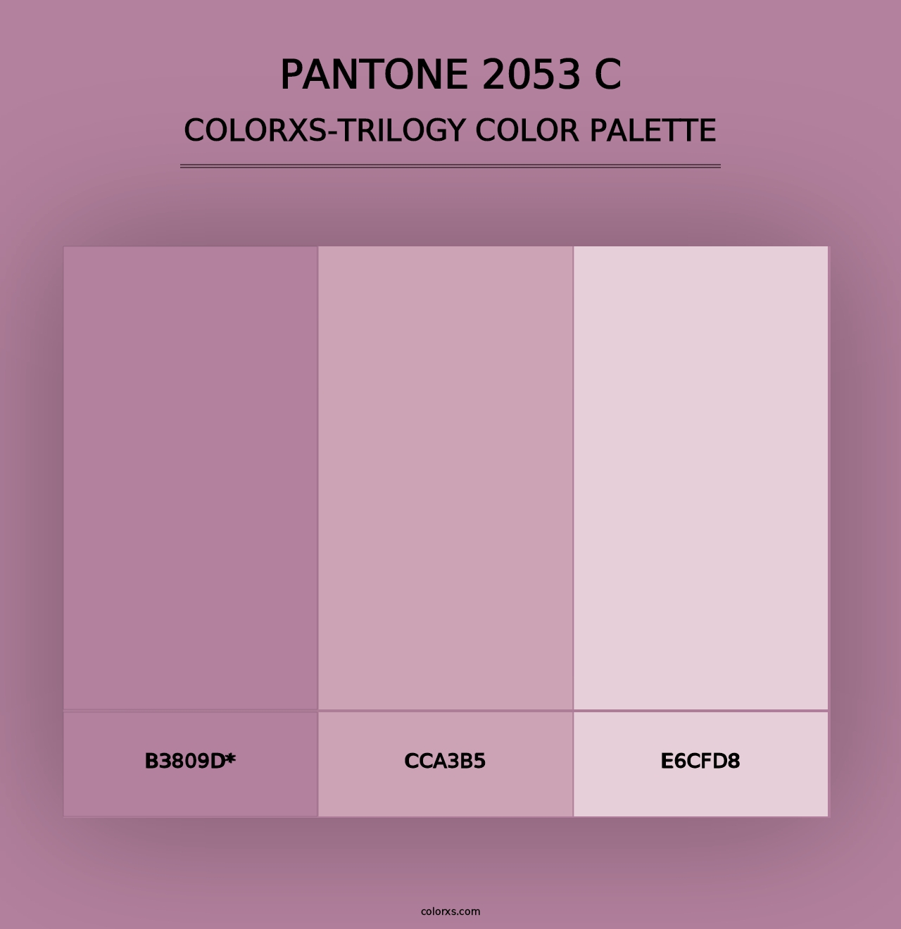 PANTONE 2053 C - Colorxs Trilogy Palette