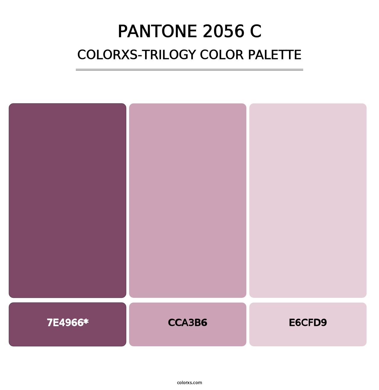 PANTONE 2056 C - Colorxs Trilogy Palette