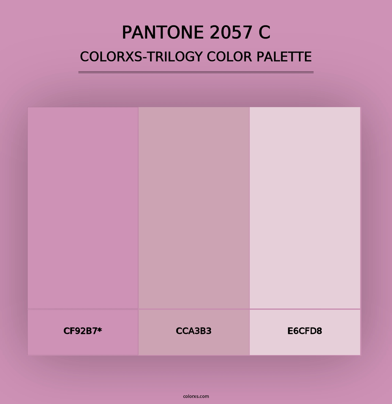 PANTONE 2057 C - Colorxs Trilogy Palette