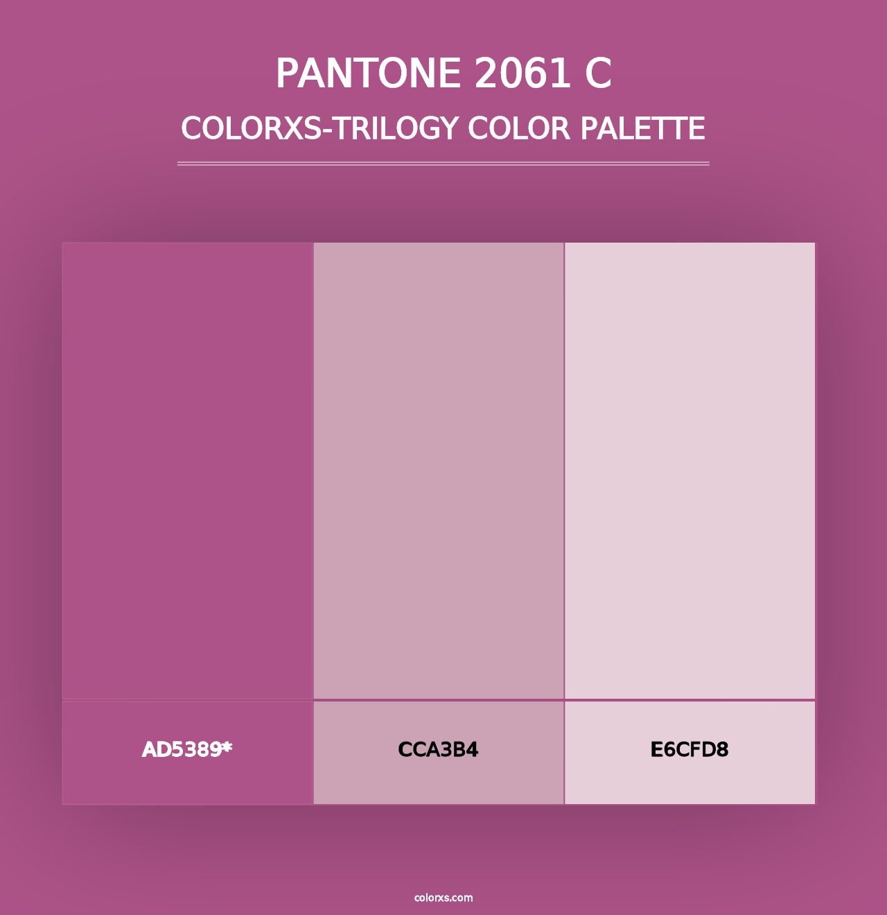 PANTONE 2061 C - Colorxs Trilogy Palette