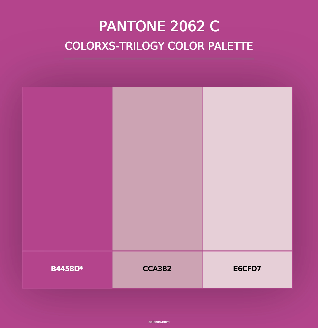 PANTONE 2062 C - Colorxs Trilogy Palette