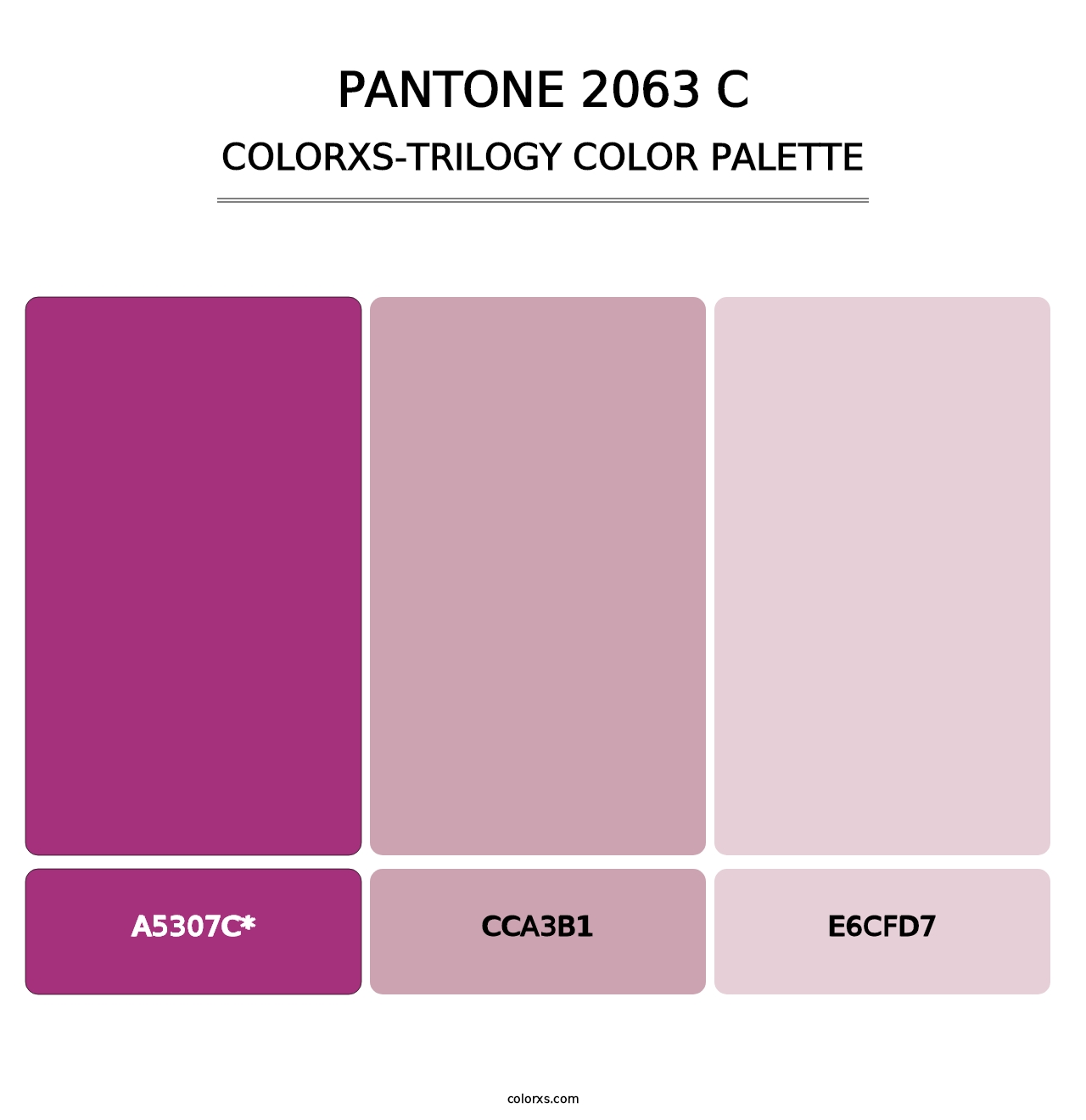 PANTONE 2063 C - Colorxs Trilogy Palette