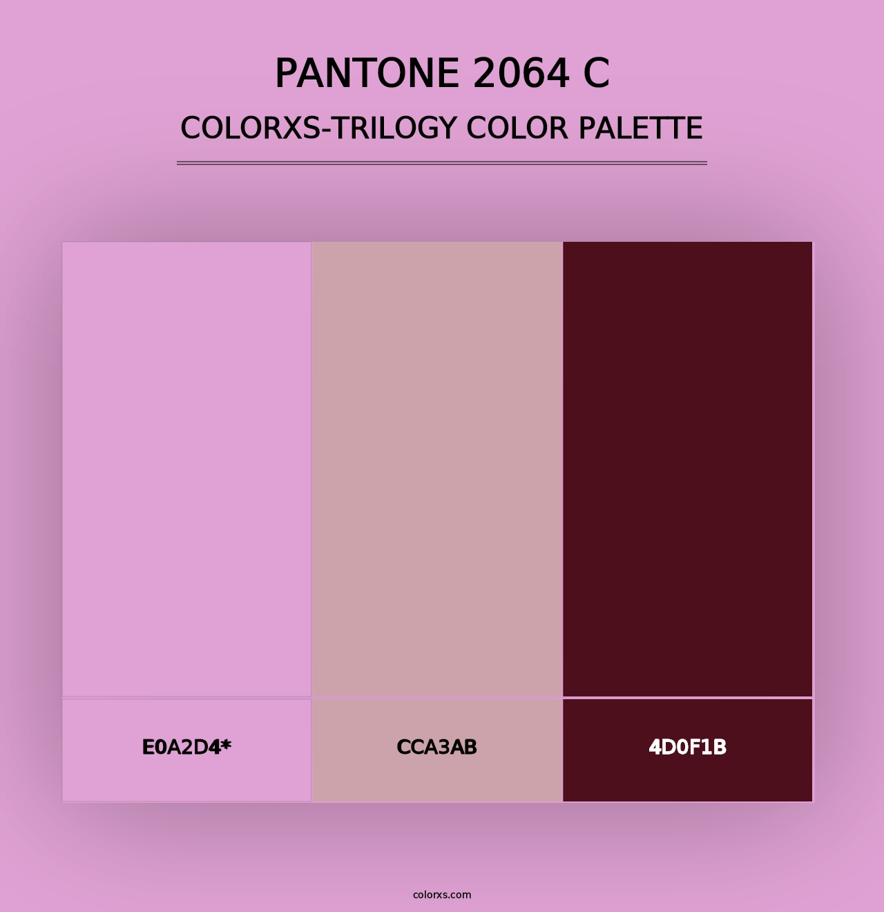 PANTONE 2064 C - Colorxs Trilogy Palette