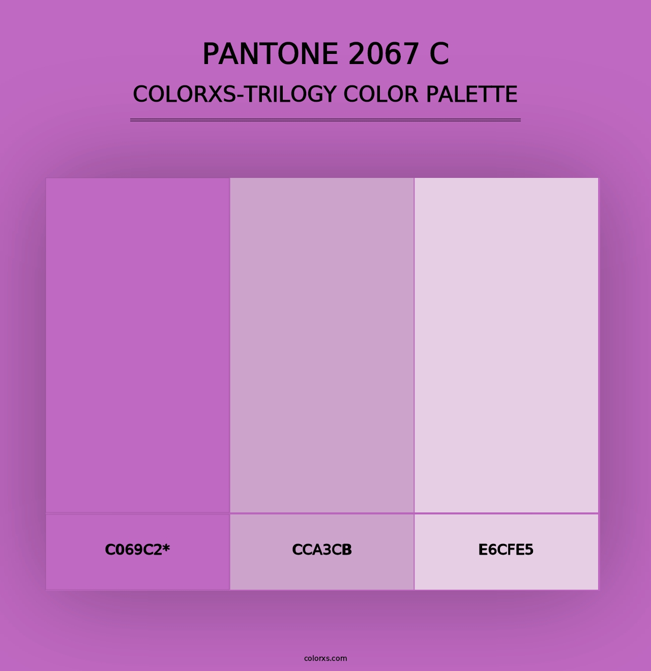 PANTONE 2067 C - Colorxs Trilogy Palette