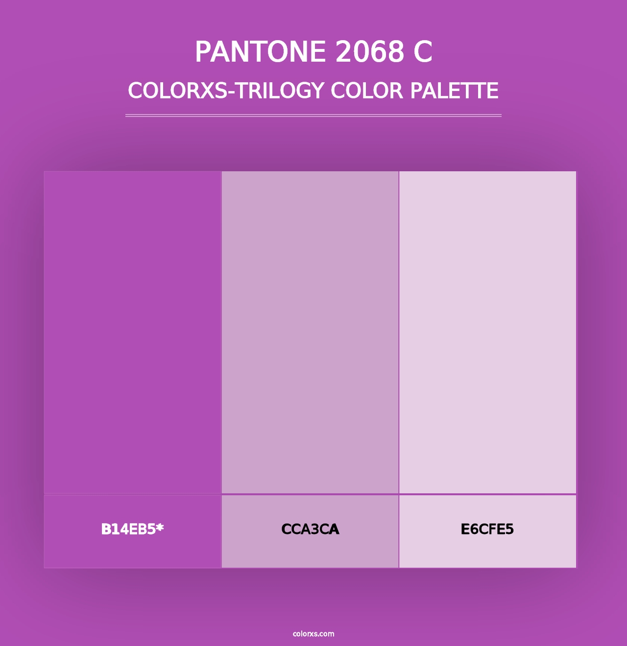 PANTONE 2068 C - Colorxs Trilogy Palette