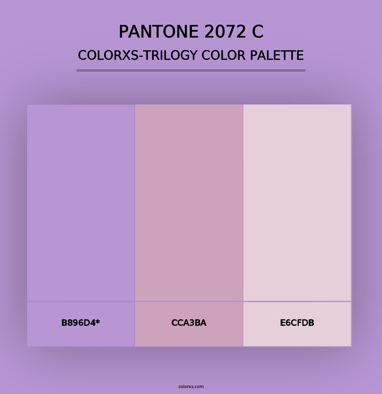 PANTONE 2072 C - Colorxs Trilogy Palette