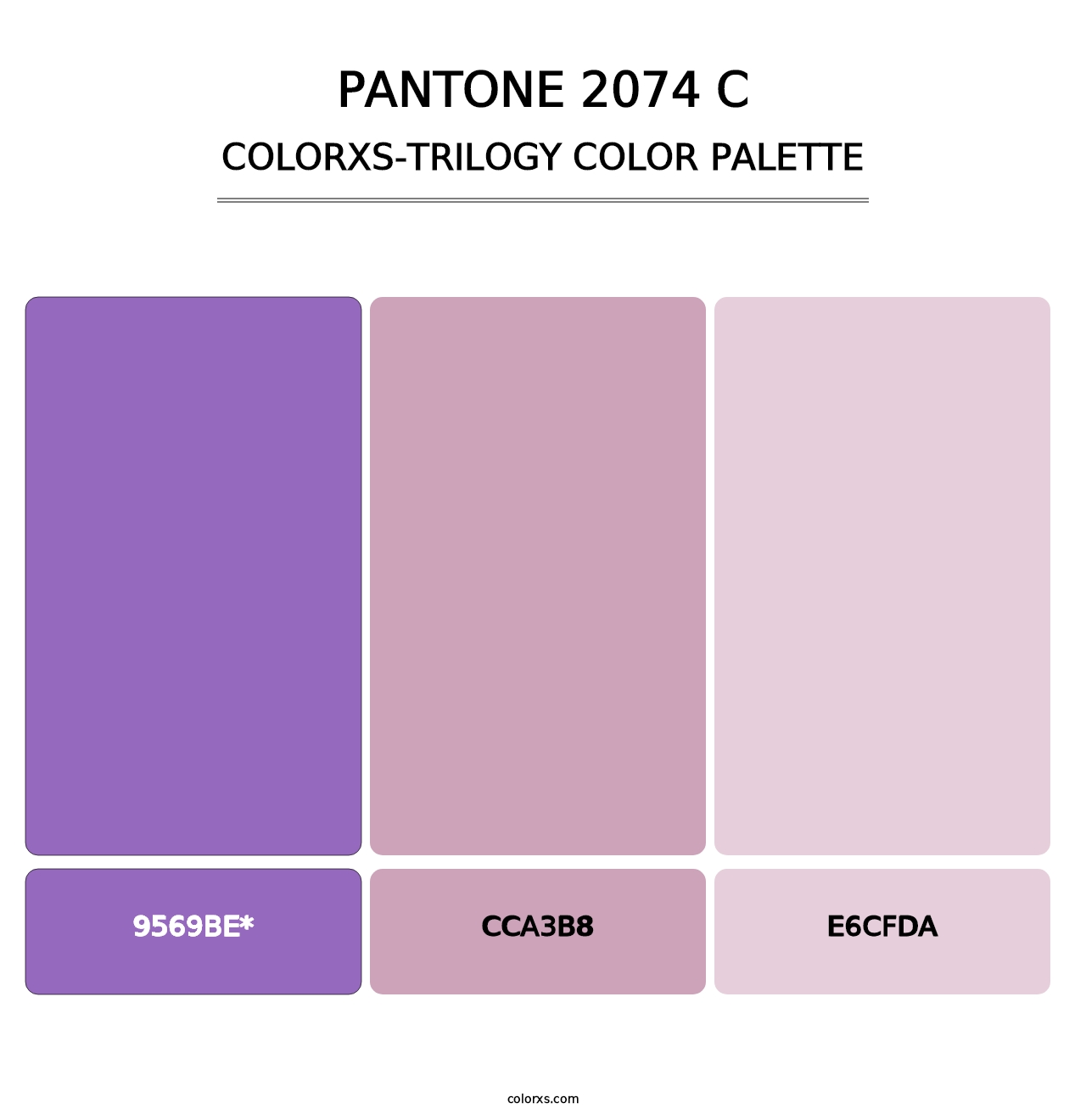 PANTONE 2074 C - Colorxs Trilogy Palette