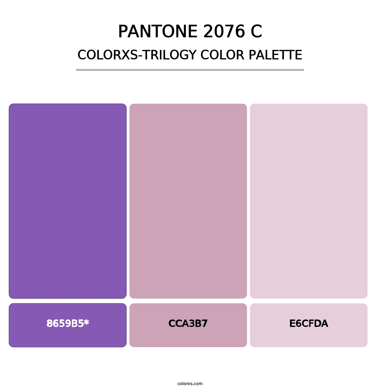 PANTONE 2076 C - Colorxs Trilogy Palette