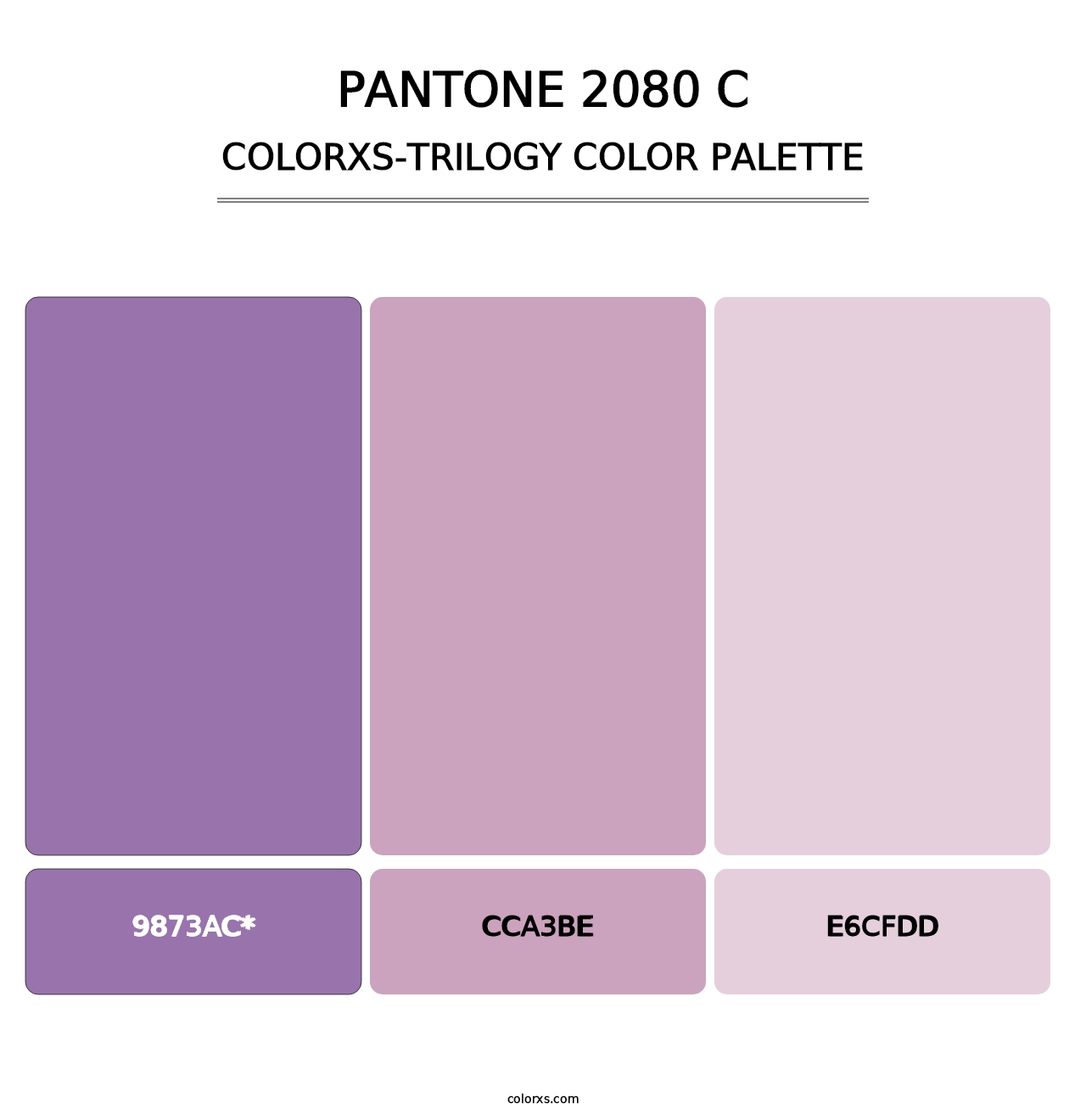 PANTONE 2080 C - Colorxs Trilogy Palette