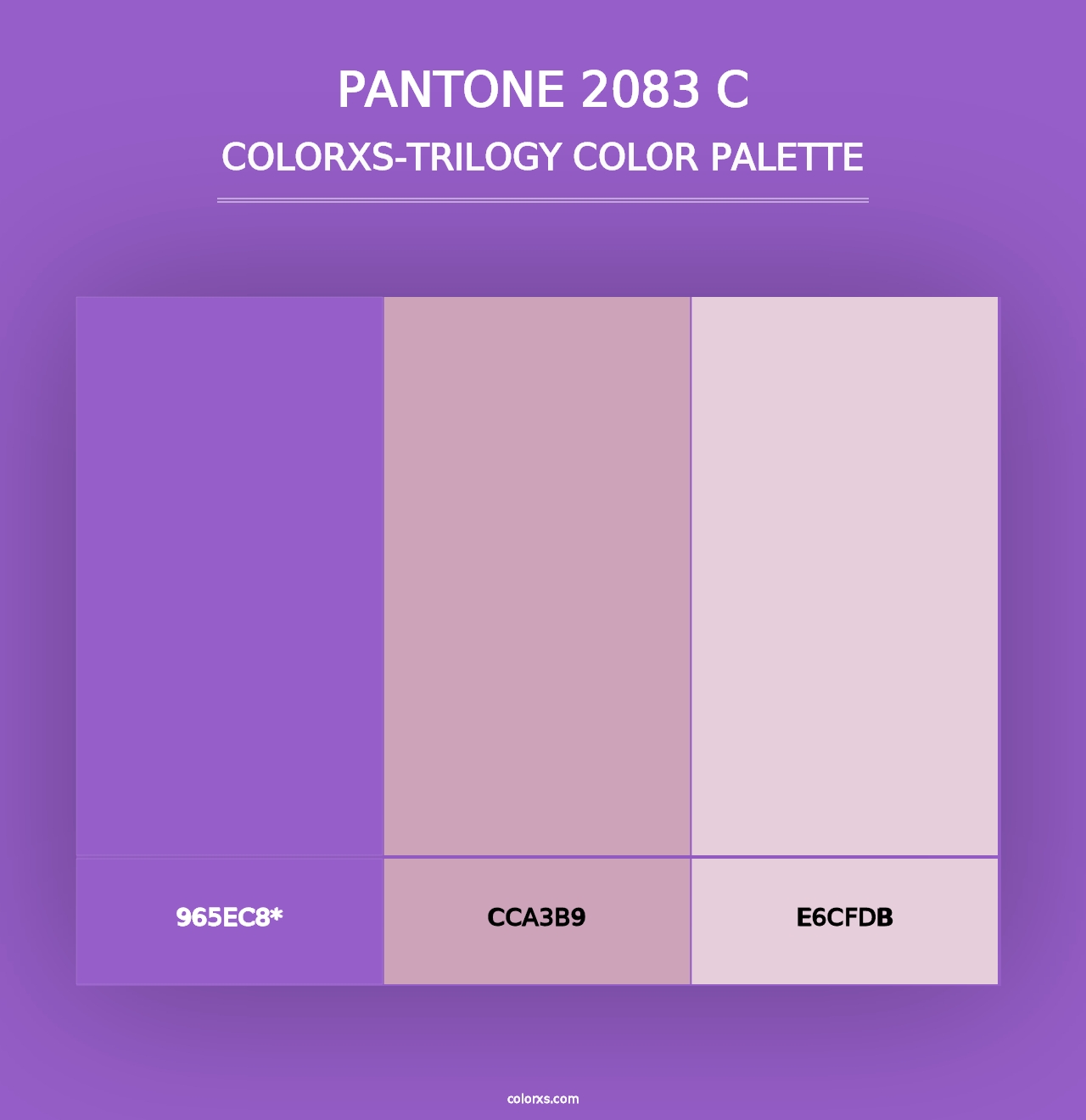 PANTONE 2083 C - Colorxs Trilogy Palette