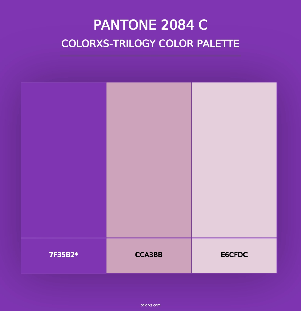 PANTONE 2084 C - Colorxs Trilogy Palette