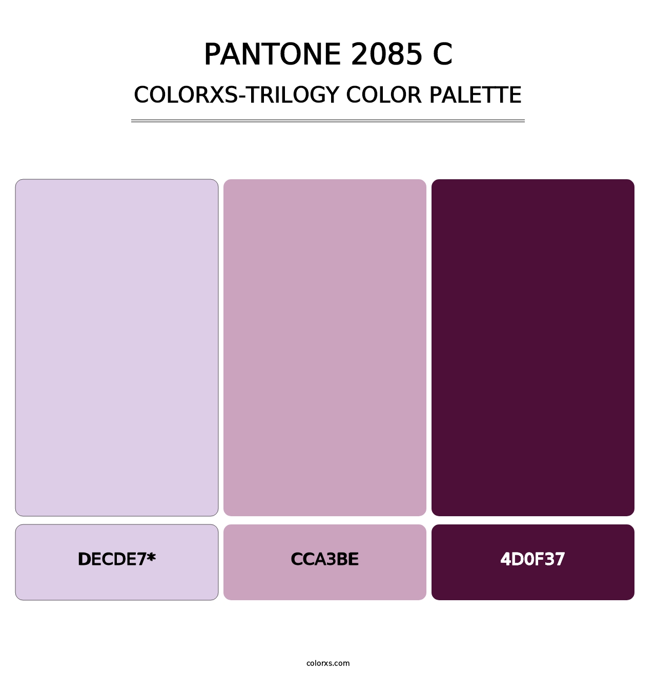 PANTONE 2085 C - Colorxs Trilogy Palette