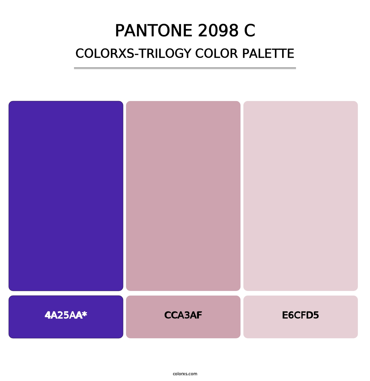 PANTONE 2098 C - Colorxs Trilogy Palette