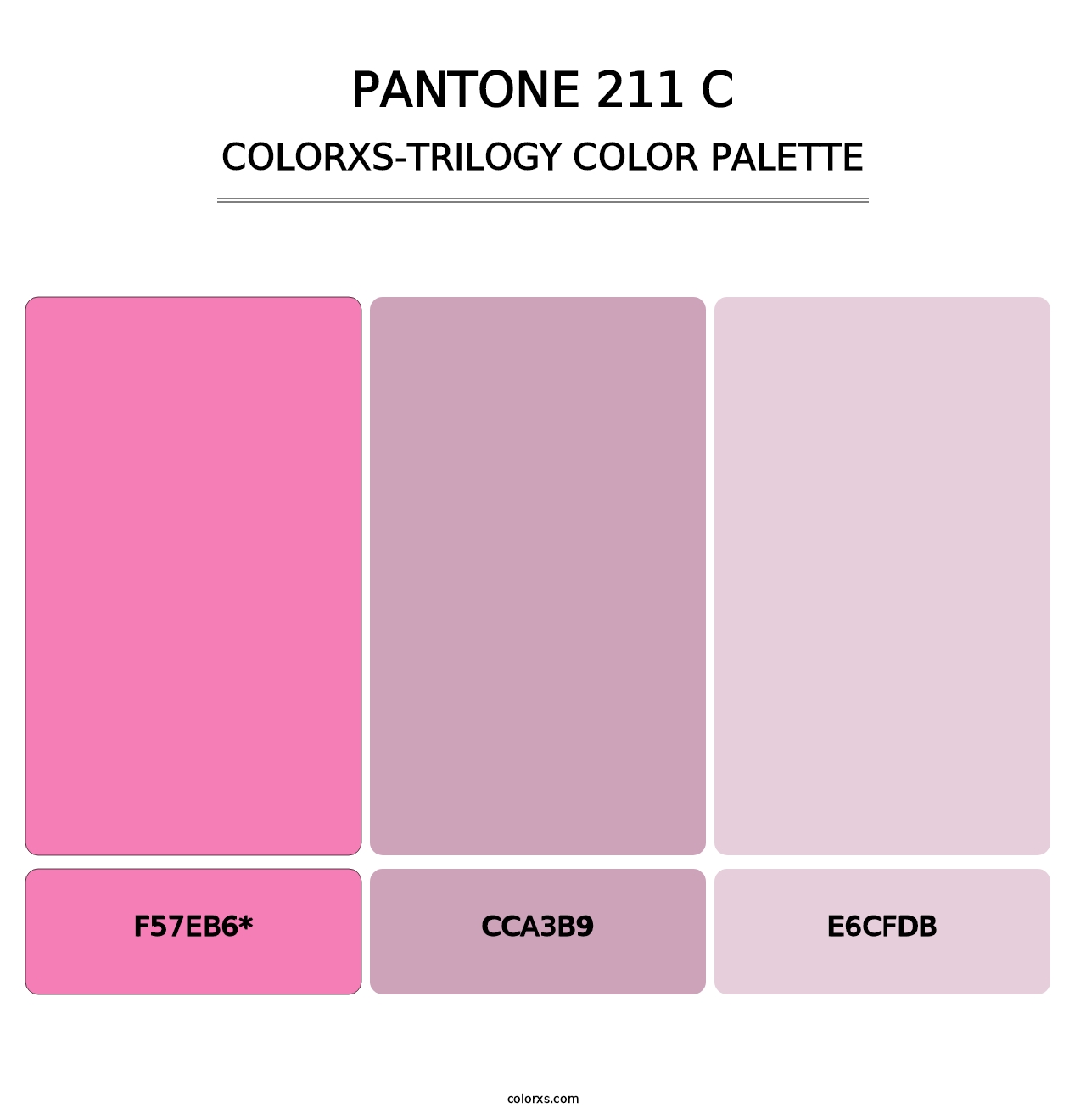 PANTONE 211 C - Colorxs Trilogy Palette