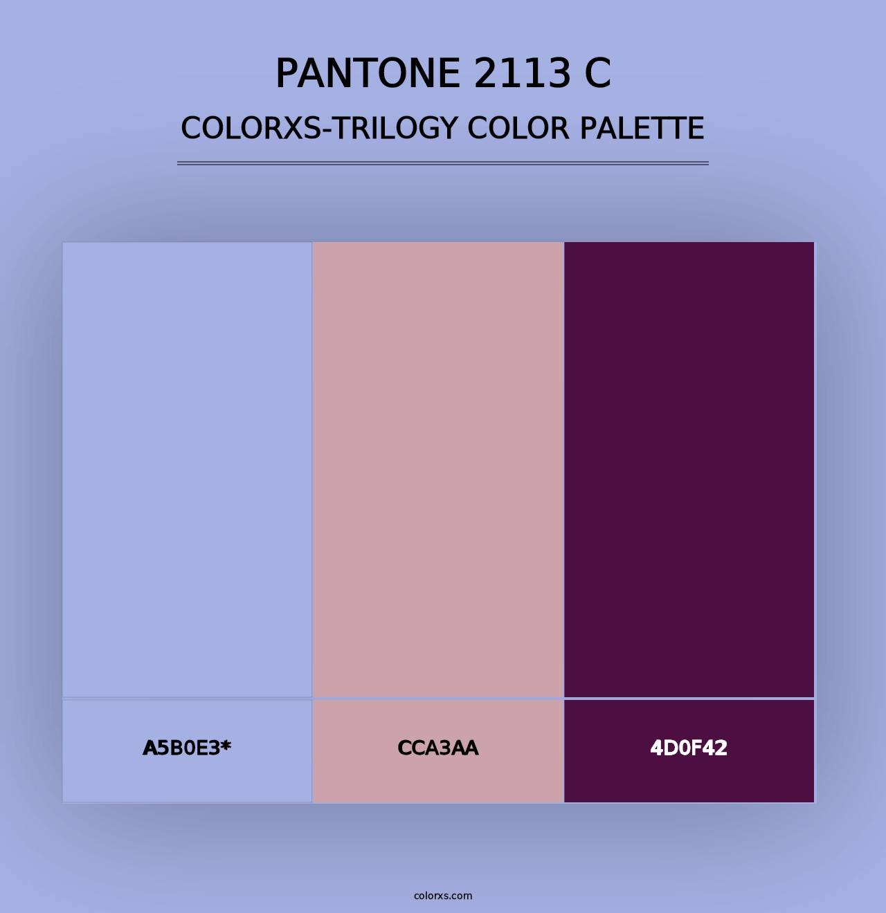 PANTONE 2113 C - Colorxs Trilogy Palette