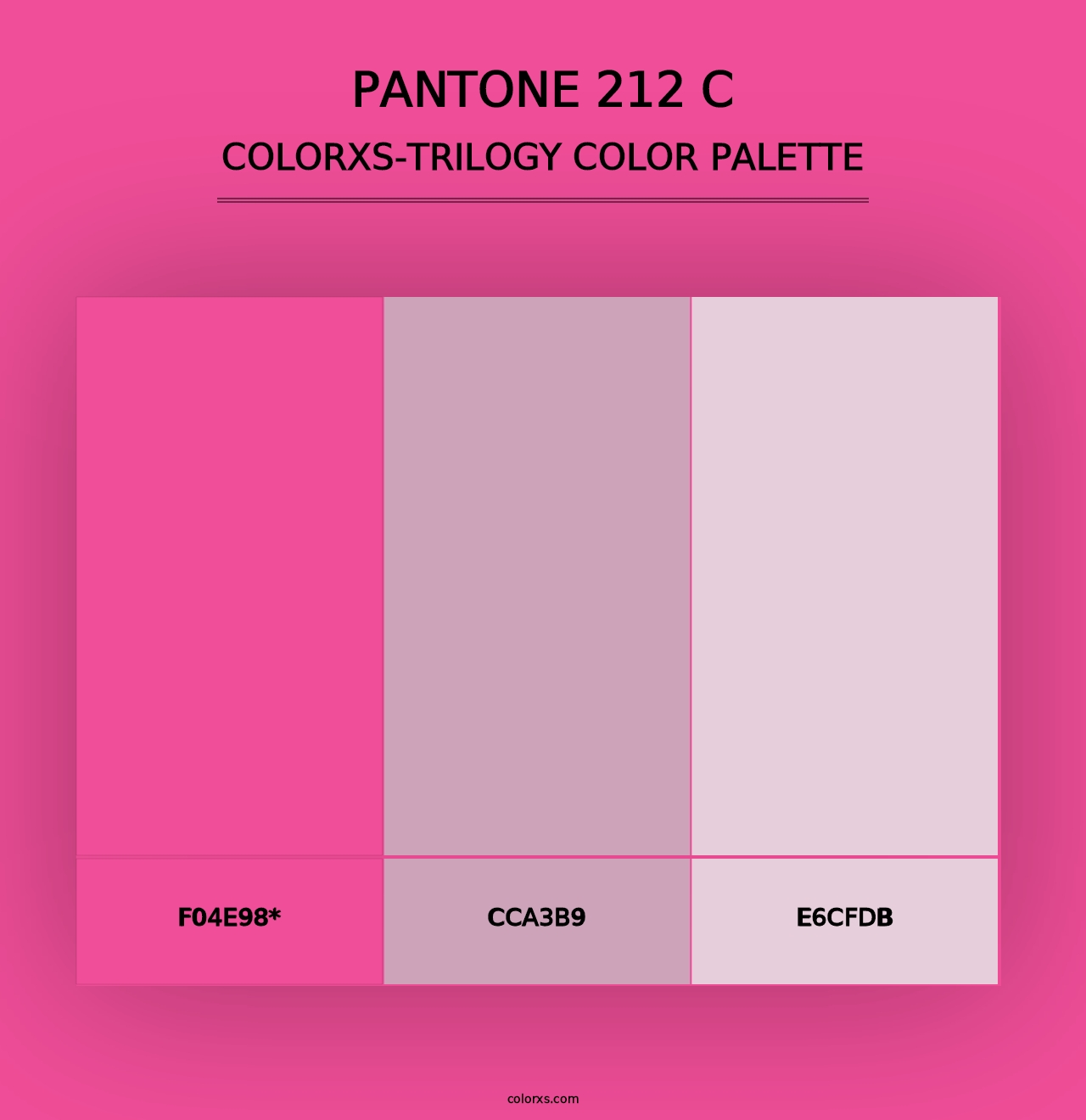 PANTONE 212 C - Colorxs Trilogy Palette