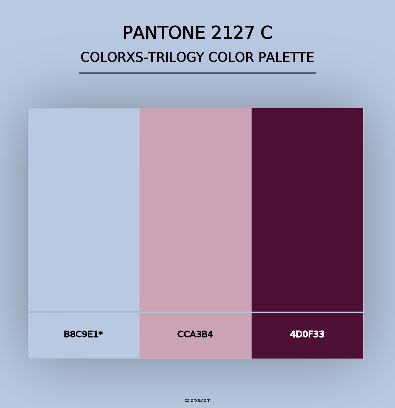 PANTONE 2127 C - Colorxs Trilogy Palette