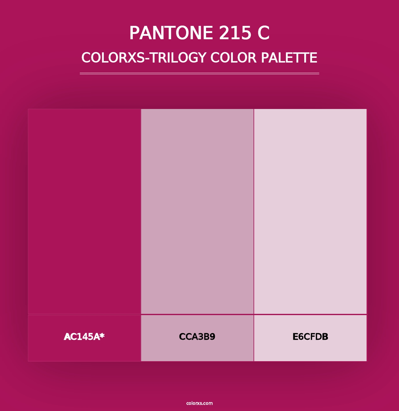 PANTONE 215 C - Colorxs Trilogy Palette