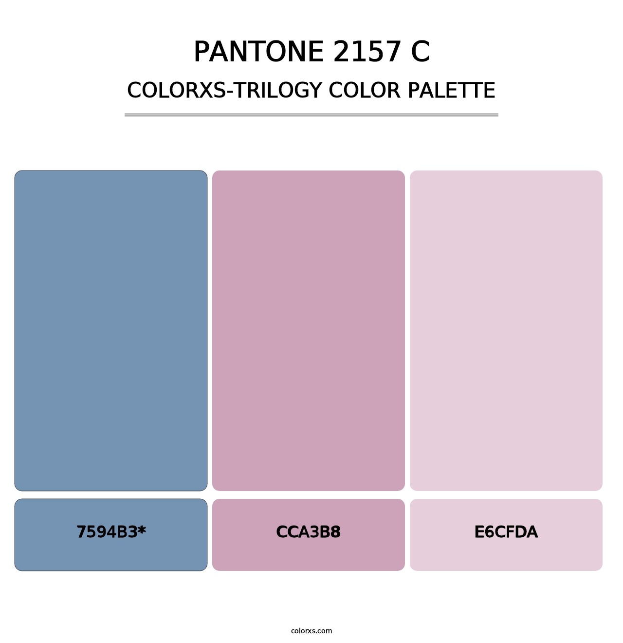 PANTONE 2157 C - Colorxs Trilogy Palette