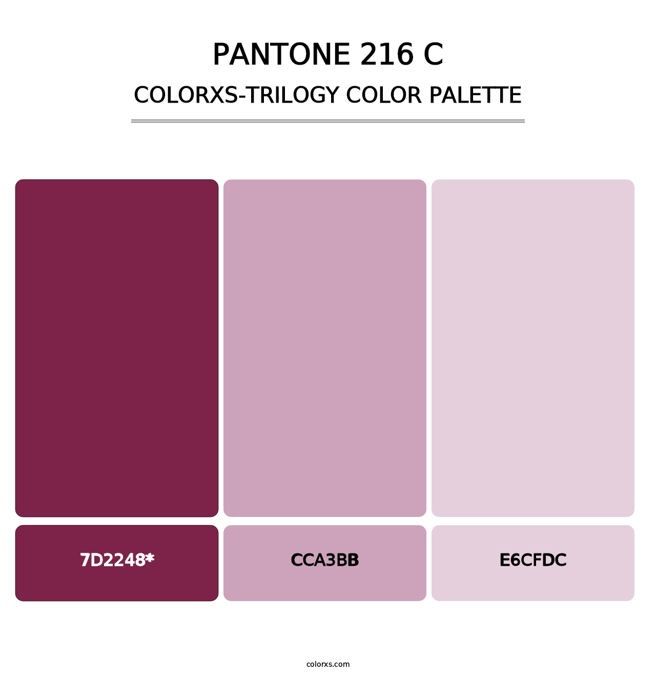 PANTONE 216 C - Colorxs Trilogy Palette