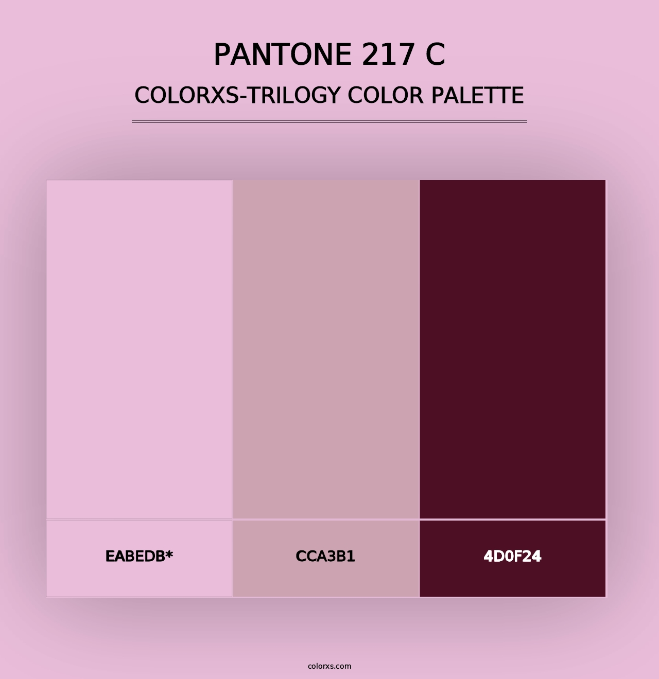 PANTONE 217 C - Colorxs Trilogy Palette