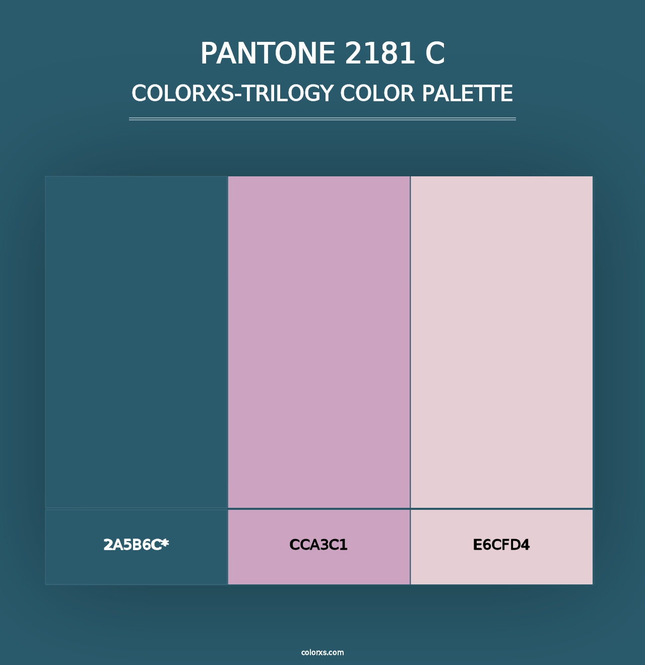 PANTONE 2181 C - Colorxs Trilogy Palette