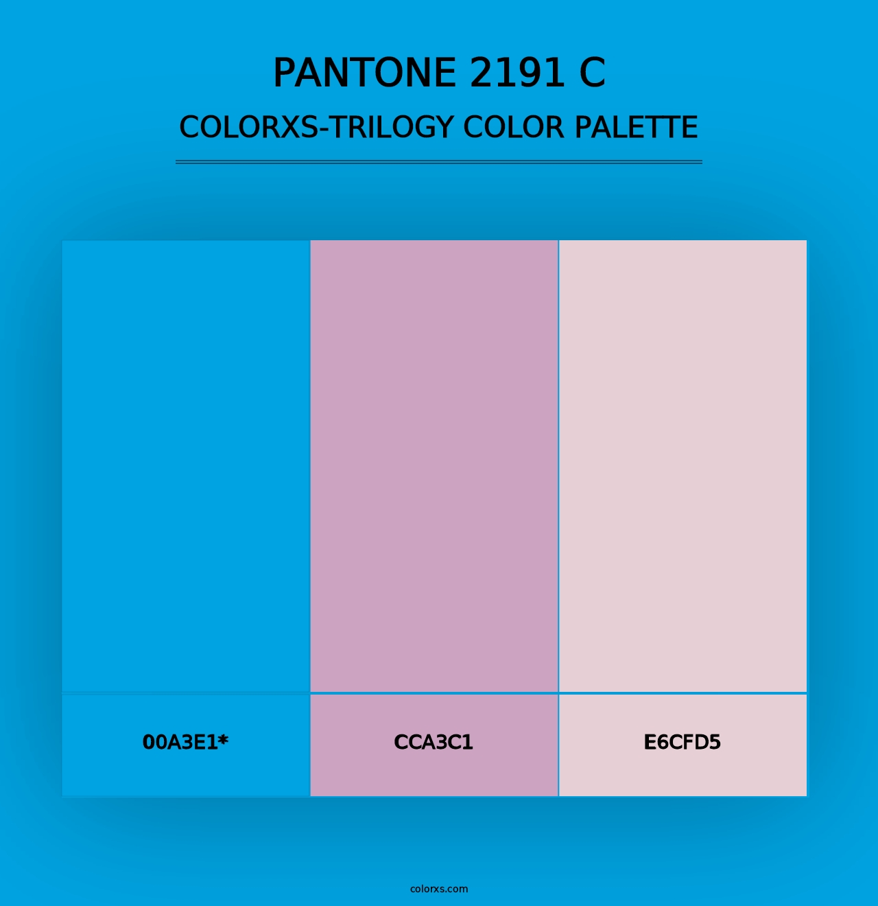 PANTONE 2191 C - Colorxs Trilogy Palette