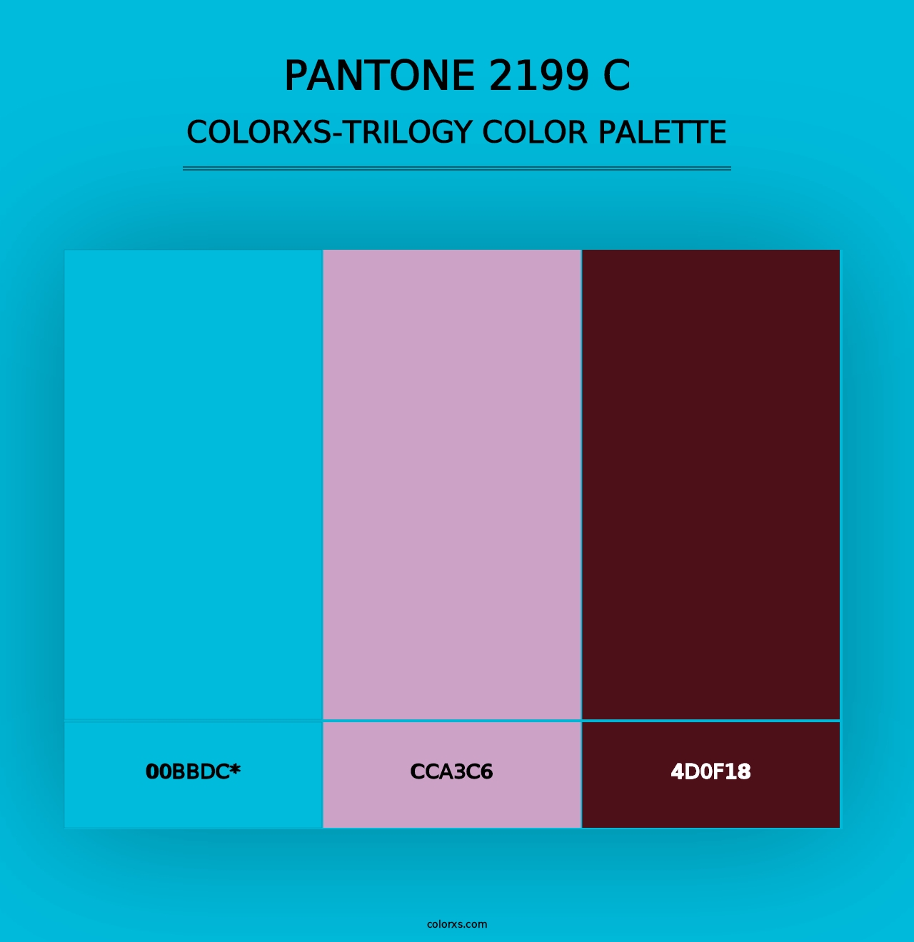 PANTONE 2199 C - Colorxs Trilogy Palette