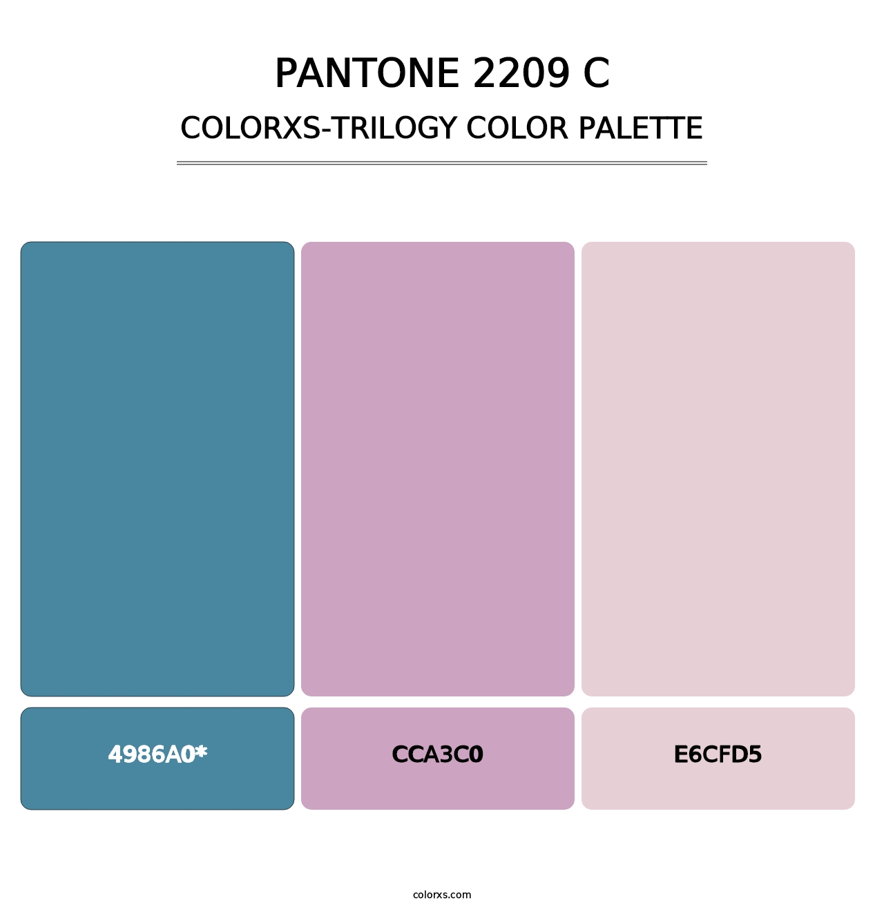 PANTONE 2209 C - Colorxs Trilogy Palette