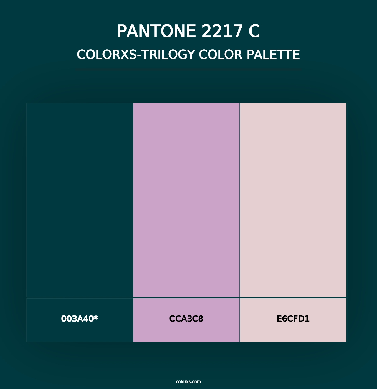 PANTONE 2217 C - Colorxs Trilogy Palette