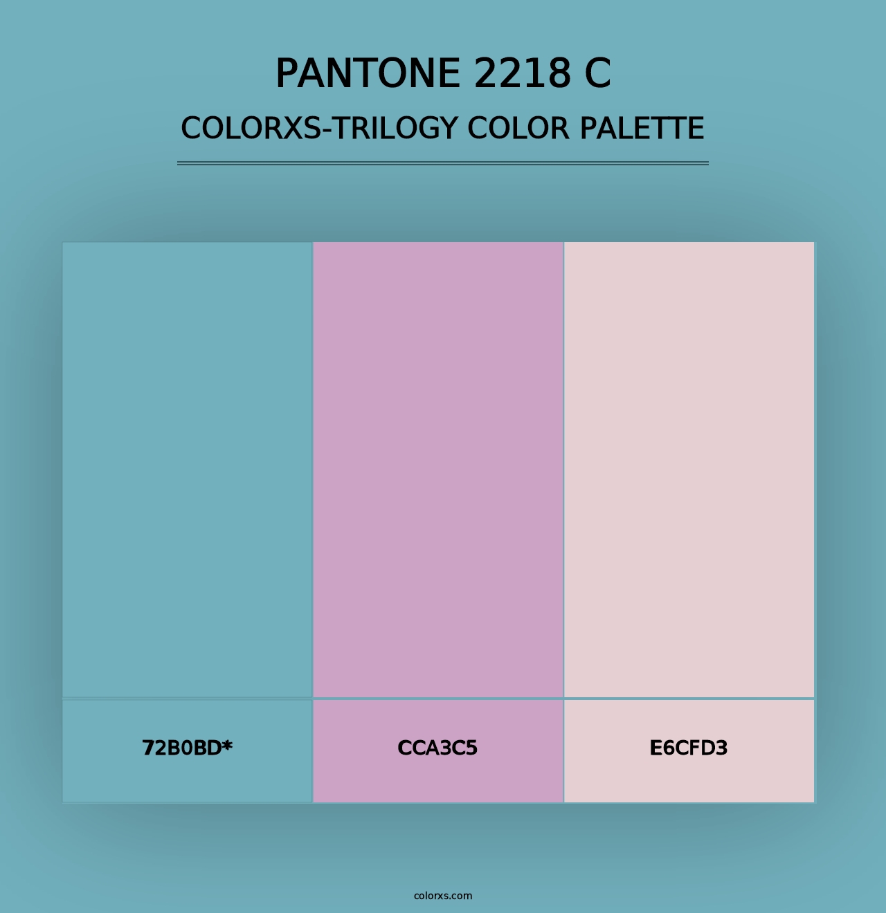 PANTONE 2218 C - Colorxs Trilogy Palette