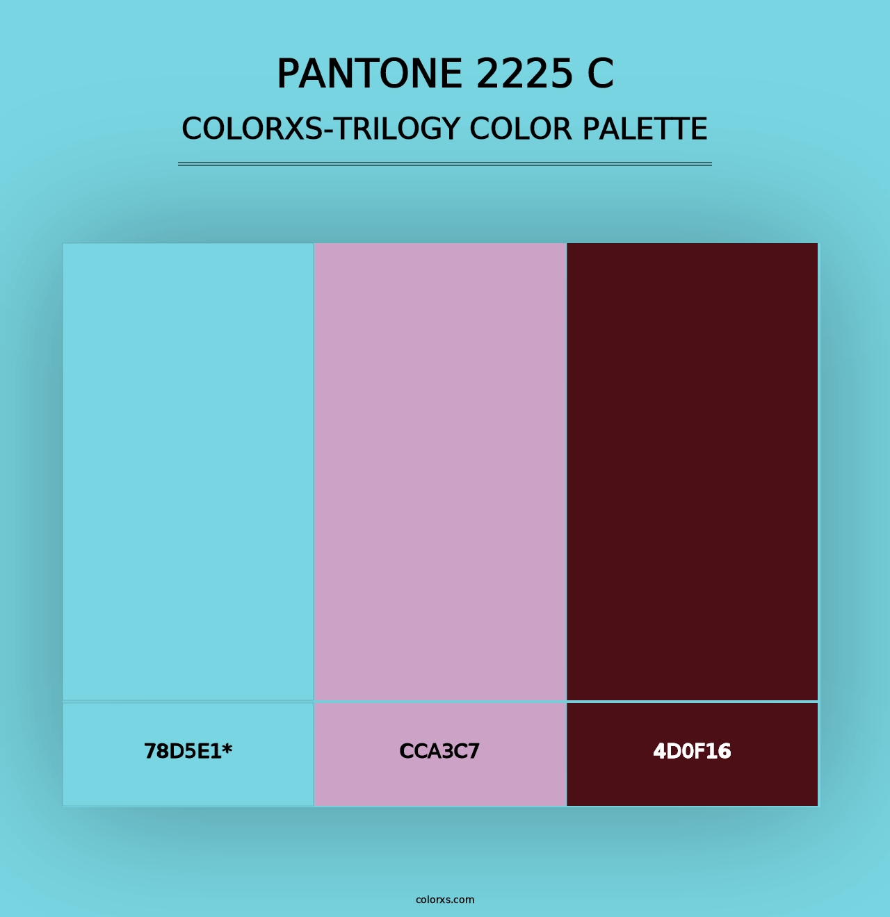 PANTONE 2225 C - Colorxs Trilogy Palette