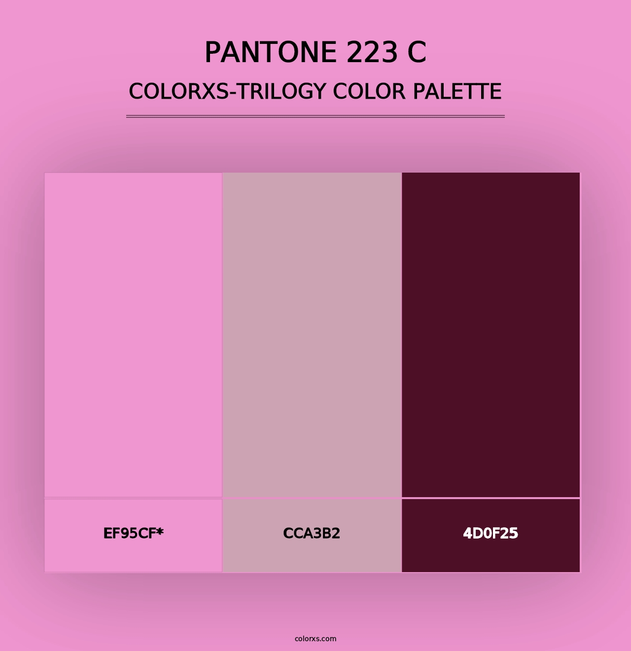 PANTONE 223 C - Colorxs Trilogy Palette