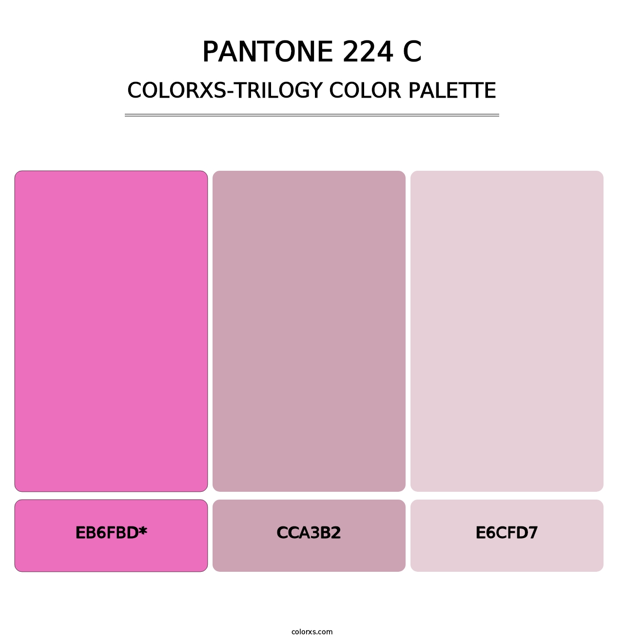 PANTONE 224 C - Colorxs Trilogy Palette