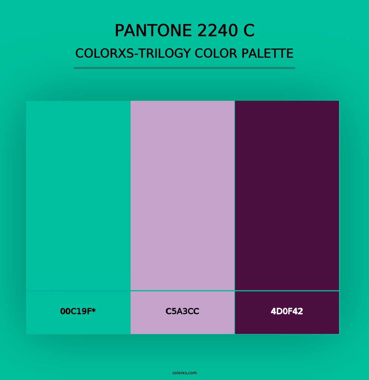 PANTONE 2240 C - Colorxs Trilogy Palette