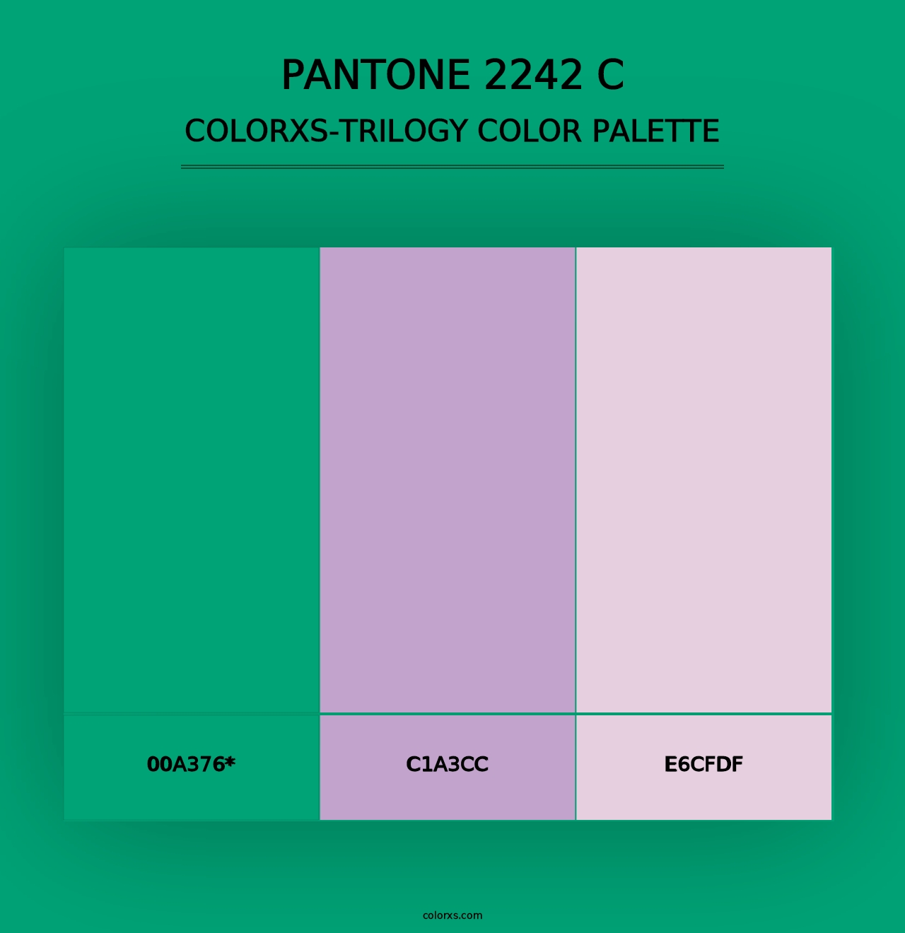 PANTONE 2242 C - Colorxs Trilogy Palette