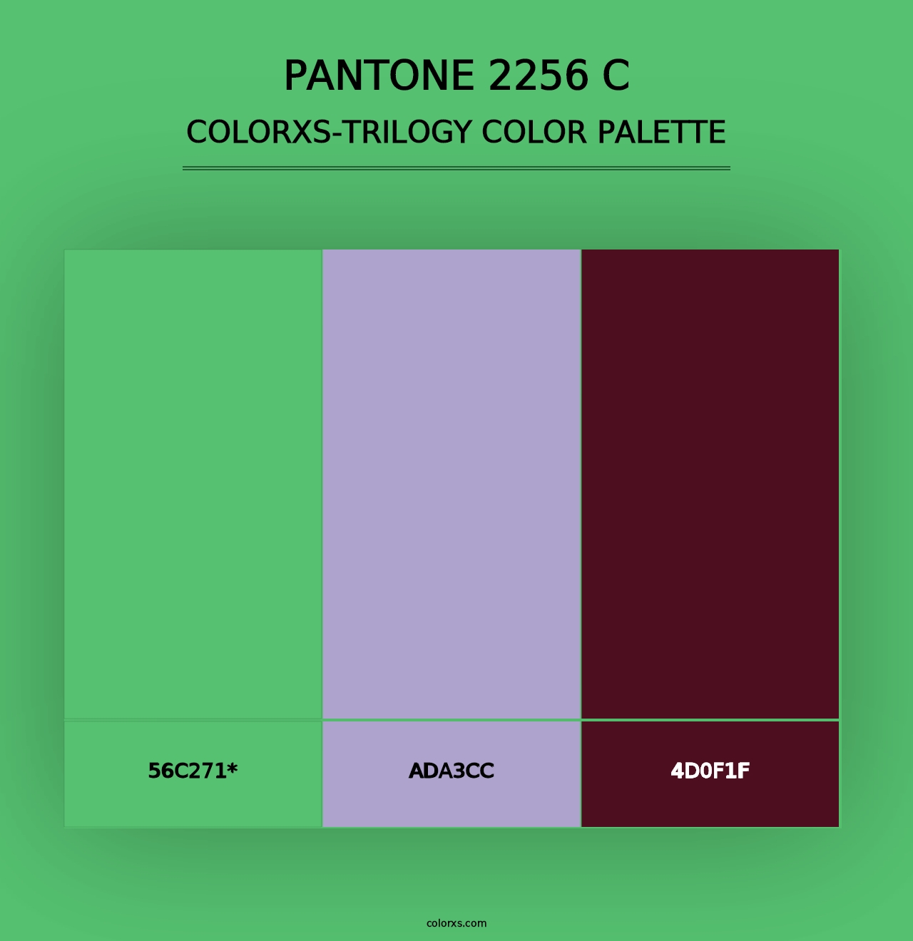 PANTONE 2256 C - Colorxs Trilogy Palette