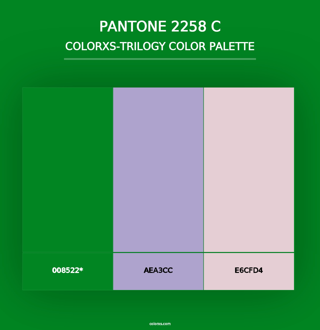 PANTONE 2258 C - Colorxs Trilogy Palette