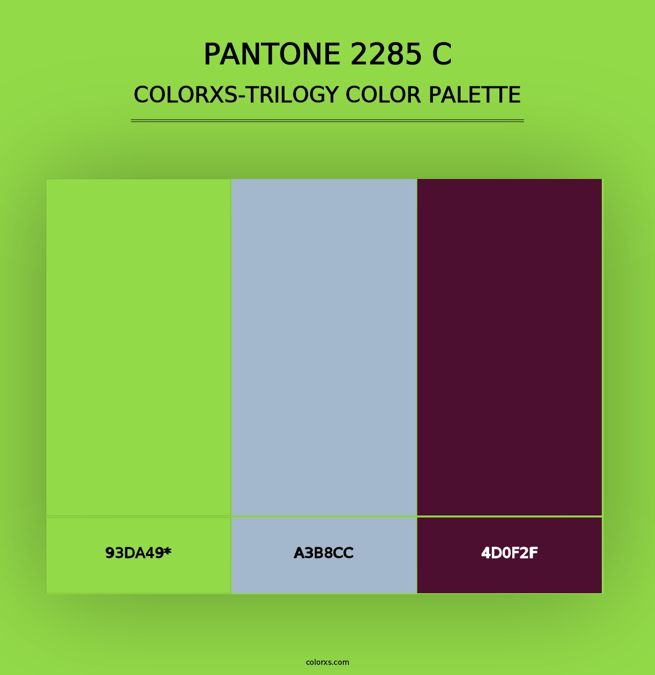 PANTONE 2285 C - Colorxs Trilogy Palette