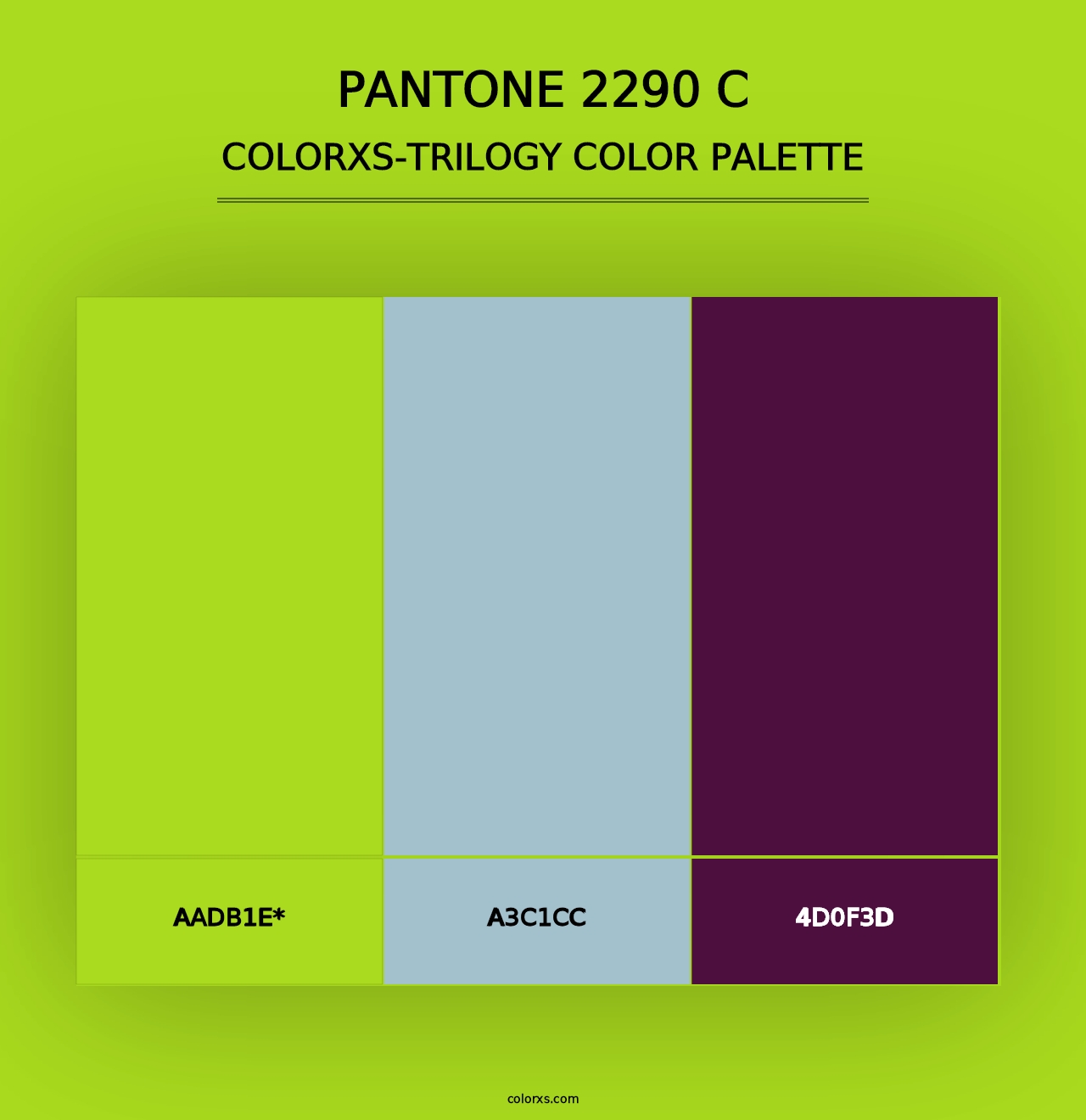 PANTONE 2290 C - Colorxs Trilogy Palette