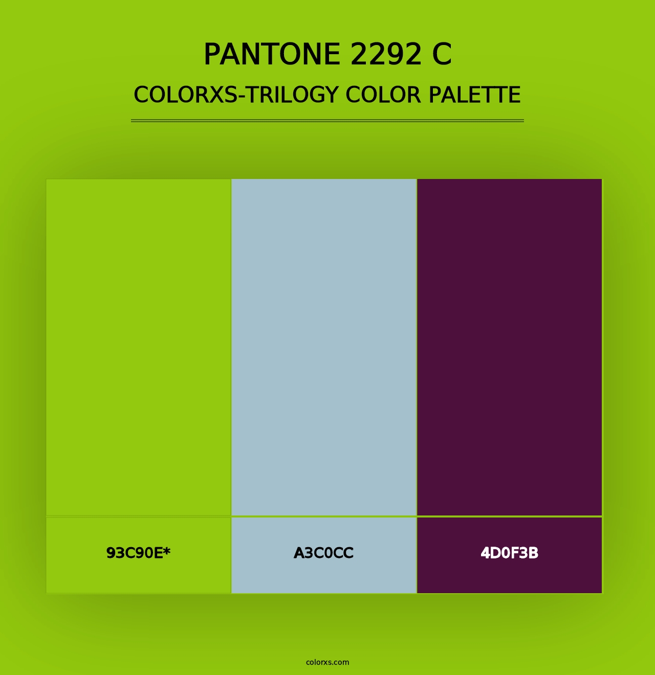 PANTONE 2292 C - Colorxs Trilogy Palette