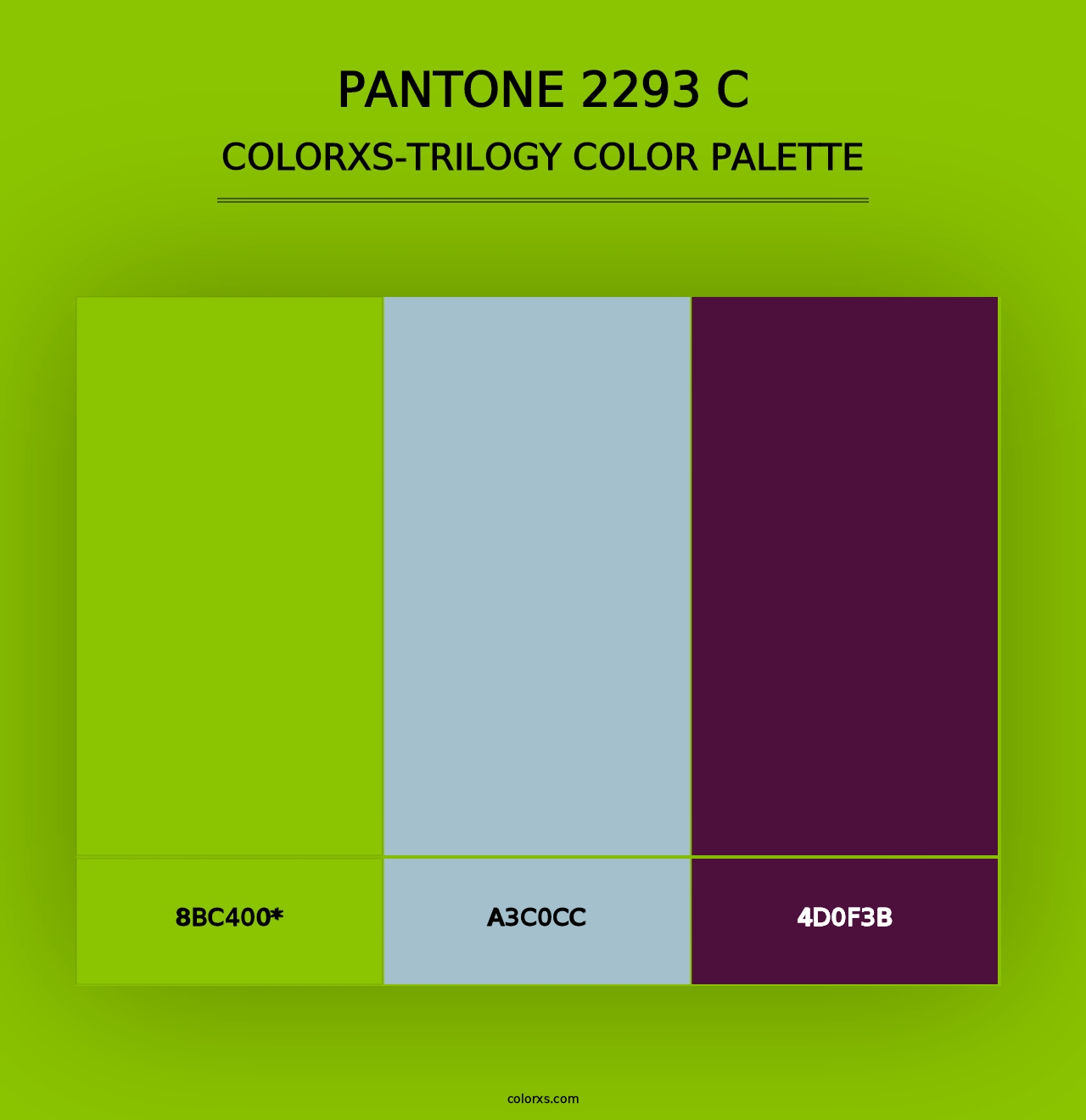 PANTONE 2293 C - Colorxs Trilogy Palette